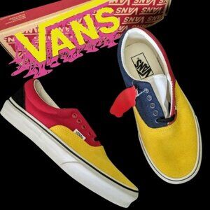Vans Era OTW Rally Women 8.5  VNOABV4VXV Color Block Retro Yellow Red 012026